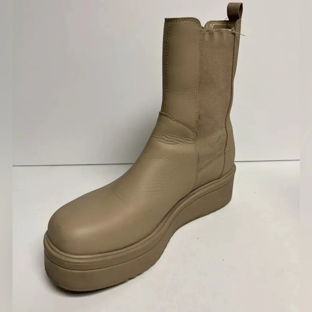 Steve Madden Womens Clarisa Boot Sand Leather Size 8 M